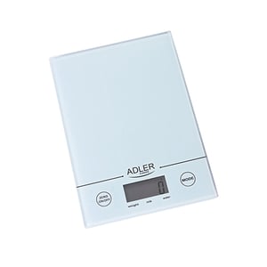 Adler AD 3138 White Rectangular Countertop Digital Kitchen Scale
