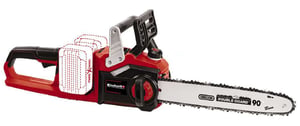Einhell GE-LC 36/35 Li-Solo Czarny, Czerwony