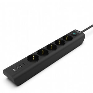 Inca IPW-44TU ochrona przeciwprzepięciowa Czarny 5 x gniazdo sieciowe 230 V 1,5 m
