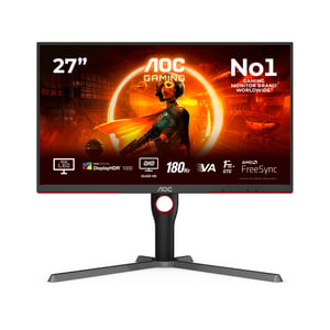 AOC G3 Q27G3XMN/BK monitor komputerowy 68,6 cm (27") 2560 x 1440 px 2K Ultra HD LED Czarny, Czerwony