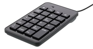 Deltaco TB-120 klawiatura numeryczna Uniwersalne USB Czarny