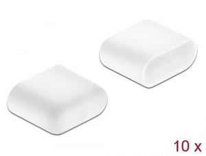 DeLOCK Dust Cover for USB Type-C Male, 10 pcs., white