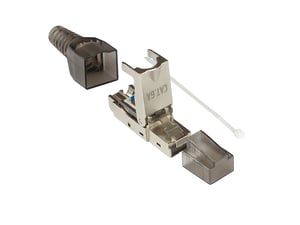 Alcasa GC-N0147 RJ-45-kontakt, svart, silver, transparent