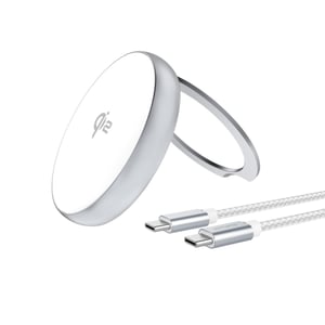 4smarts Qi2 Uniwersalne Srebrny USB Bezprzewodowe ładowanie Szybkie ładowanie Wewnętrzna