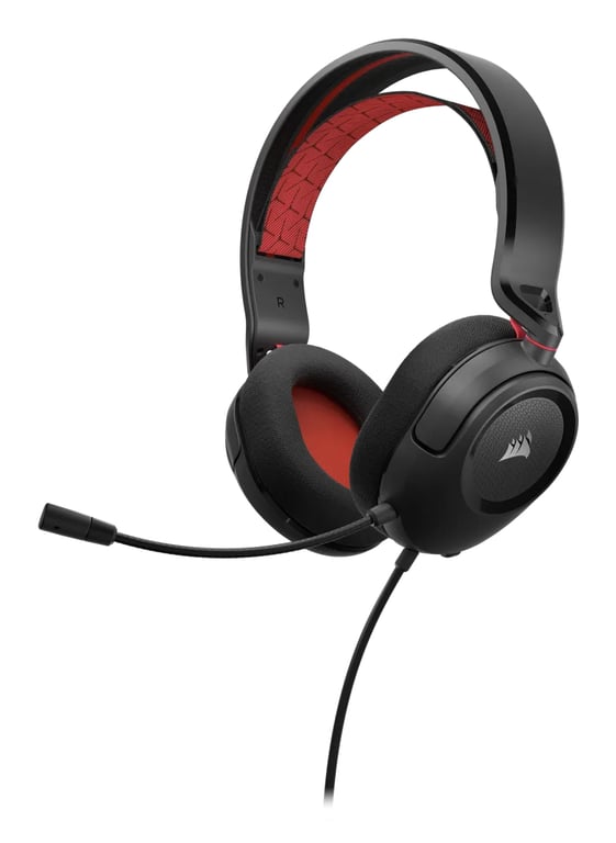 фото Навушники з мікрофоном Corsair HS35 v2 Black/Red (CA-9011384)