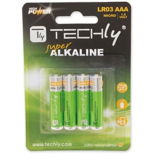 Techly LR03 AAA 1,5 V engångsbatteri, alkaliskt