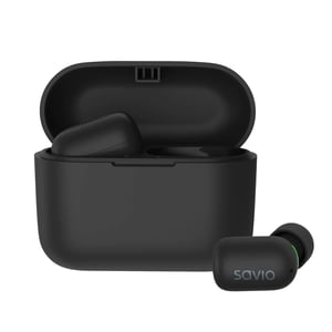 Savio TWS-09 Kopfhörer/Headset True Wireless Stereo (TWS) In-Ear-Kopfhörer Bluetooth-Anrufe/Musik Schwarz