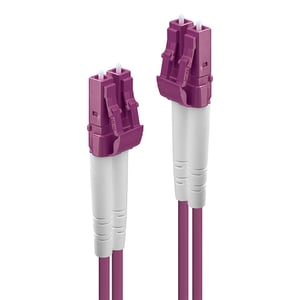 Lindy 46344 InfiniBand-/Glasfaserkabel 10 m LC Rosa