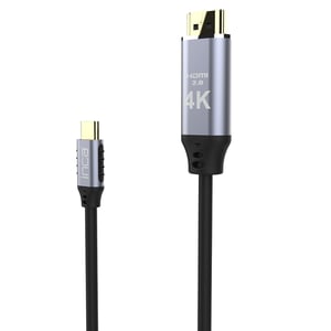 Inca ITCH-20 adapter kablowy 2 m USB Type-C HDMI Czarny, Srebrny