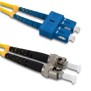 Qoltec 54060 InfiniBand/Fiber Optic Cable, 2 m, SC ST, Yellow