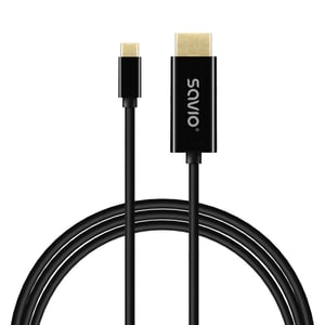 Savio CL-191 kabel USB 2 m USB C Czarny