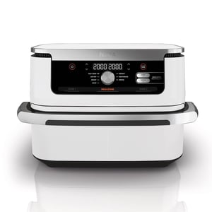 Ninja AF500EUWH Double 10.4 L Standalone 2470 W Hot Air Fryer, Silver, White