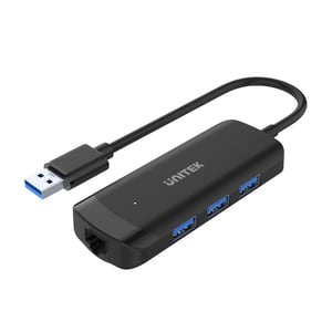 UNITEK uHUB Q4+ USB 3.2 Gen 1 (3.1 Gen 1) Type-A Czarny