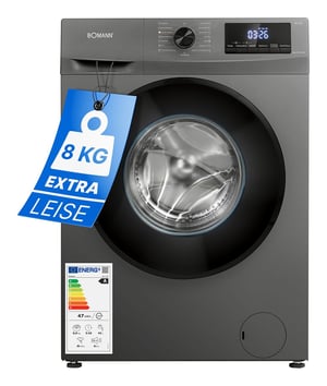 Bomann WA 7185 pralka Od przodu 8 kg 1400 RPM Czarny