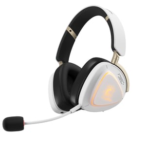 ASUS ROG Delta II-KJP Wired and Wireless Headset, Headband-Style, Gaming, Bluetooth, Black, White
