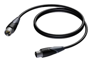 PROCAB CLA901/3 kabel audio 3 m XLR (3-pin) Czarny, Szary