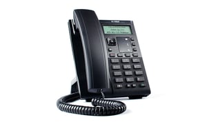 Mitel 6863 VoIP-telefon, svart, 2 linjer, LCD-skärm