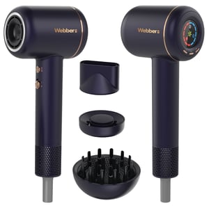 WEBBER 05HD-1698 Haartrockner 1600 W Marineblau (Marine), Gold