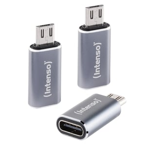 Intenso C480M USB Adapter - USB-C to microUSB (3-pack)