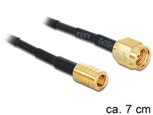 DeLOCK 88474 Signal Cable 0.07 m Gold, Black
