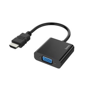 Hama 00200343 adapter kablowy 0,15 m HDMI Type A (Standard) VGA (D-Sub) Black