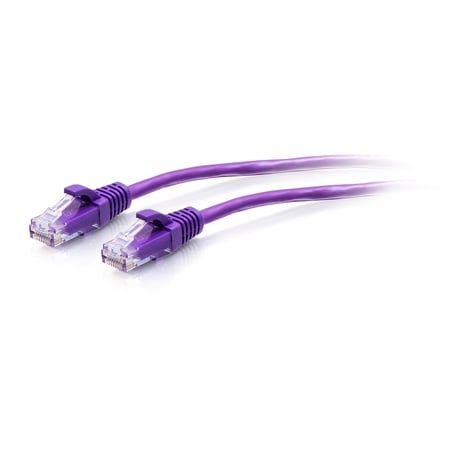 C2G C2G30190 kabel sieciowy Fioletowy 1,52 m Cat6a U/UTP (UTP) Okrągły