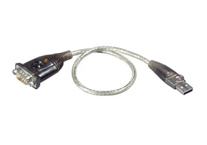 ATEN UC232A Parallelkabel, transparent, 0,35 m, USB Typ A – DB-9