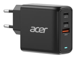 Acer ZL.ADTCC.00J laddare för mobila enheter, universell, svart, växelström, snabbladdning, inbyggd