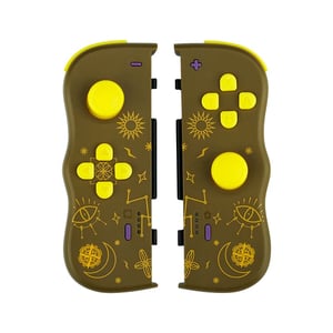 Lexip JVASWI00102 Gamecontroller Braun, Gelb Bluetooth-Gamepad Analog/Digital Nintendo Switch, Nintendo Switch OLED