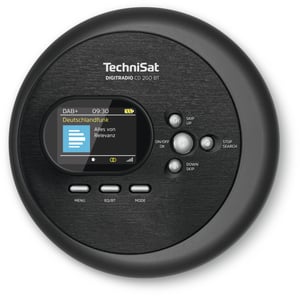 TechniSat DIGITRADIO CD 2GO BT Svart Bärbar CD-spelare