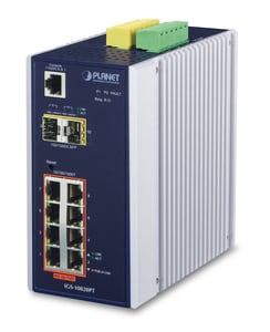 PLANET IGS-10020PT Managed L3 Gigabit Ethernet (10/100/1000) Network Switch with PoE Support Blue, White