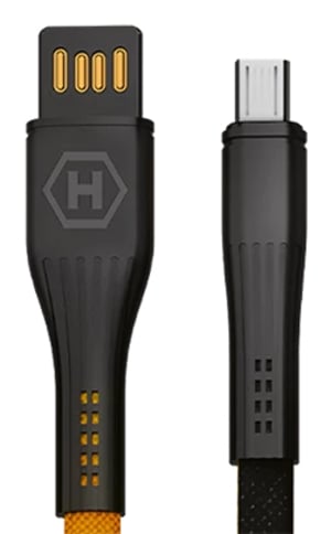 HAMMER MICRO USB CABLE kabel USB 1,2 m Micro-USB A USB A 0,48 Gbit/s Pomarańczowy