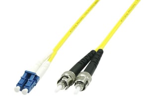 Microconnect FIB411001 InfiniBand-/fiberoptisk kabel 1 m LC ST Gul