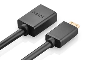 Ugreen 20137 kabel HDMI Mini-HDMI Czarny, Złoto