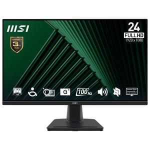MSI Pro MP245G monitor komputerowy 60,5 cm (23.8") 1920 x 1080 px Full HD LCD Czarny