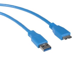 Maclean MCTV-586 USB 3.2 Gen 1 (3.1 Gen 1) Cable, 0.5 m, USB-A to Micro-USB-B, Blue