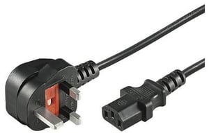 Microconnect PE090420 kabel zasilające Czarny 2 m Wtyczka zasilająca typu G C13 panel