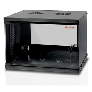 Techly I-CASE EL-1006B32 6U-Rack, Hängeschrank, schwarz