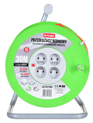 Activejet AJE-PB/30M przedłużacz bębnowy 30m