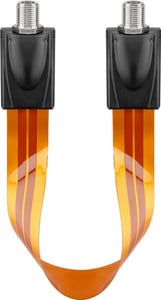 Goobay 11953 koaxialkabel 0,2 m, F-typ, brun