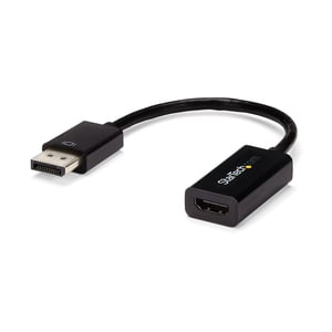 StarTech DP2HD4KS 0.15 m DisplayPort to HDMI Type A (Standard) Cable Adapter, Black