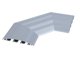 Bachmann 930.063 Kabelkanal, gebogene Kabelrinne, silberfarben
