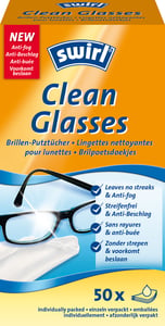 Swirl glasögondukar, papper, vita, 50 st.