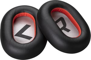 HP Poly Black Poly Voyager 8200 Synthetic Leather Headphone Ear Cushions (2 pieces)