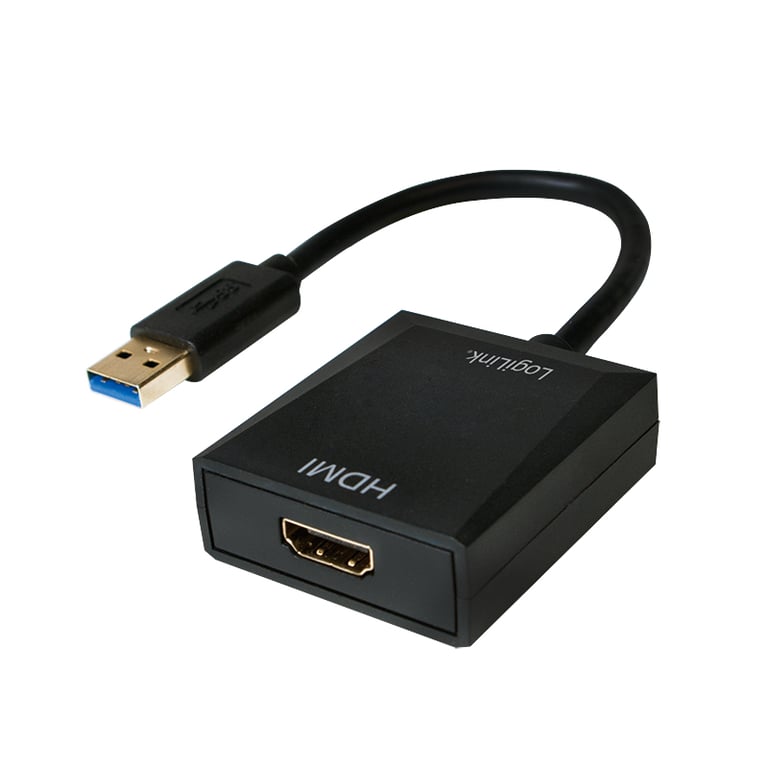 LogiLink UA0233 zewnętrzna karta graficzna usb 1920 x 1080 px Czarny
