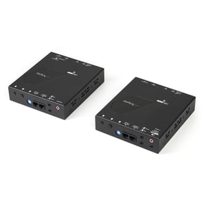StarTech ST12MHDLAN4K AV Extender AV Transmitter and Receiver, Black