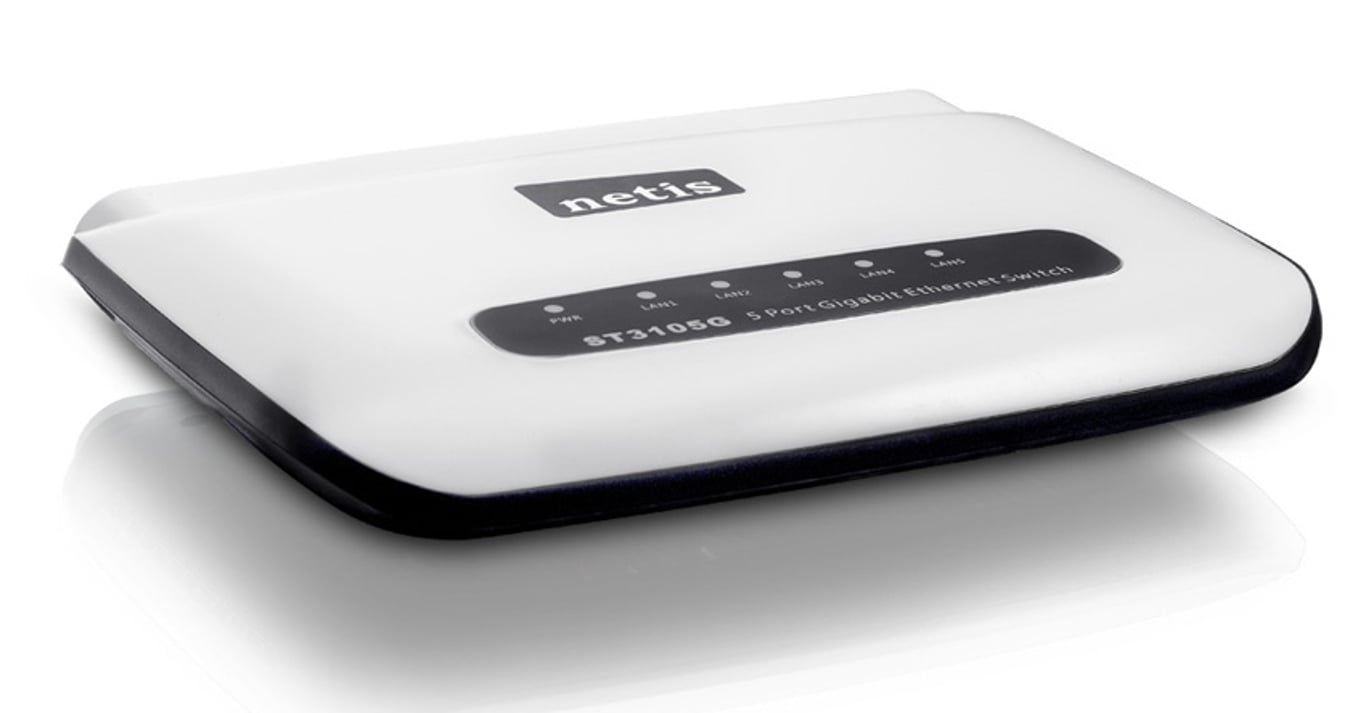 Netis System ST3105G(ST3120) Gigabit Ethernet (10/100/1000) Czarny, Biały
