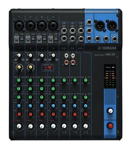 Yamaha MG10 ljudmixer, 10 kanaler. Svart
