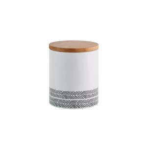 Typhoon Monochrome 1-liter container for tea bags / coffee capsules Steel, Wood