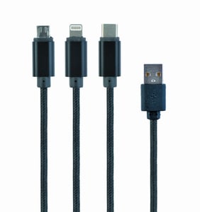 Gembird CC-USB2-AM31-1M USB-kabel USB 2.0 USB A Svart